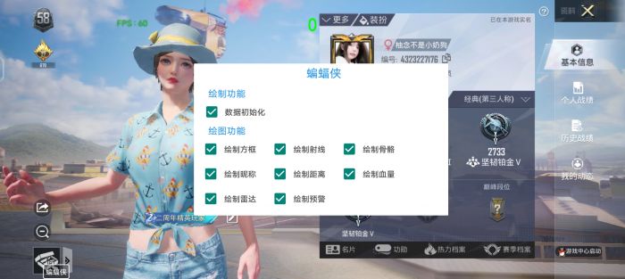 和平精英白体免root内透 - 快速部署型透视辅助